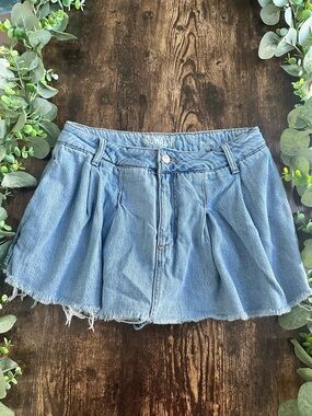 Rewash Light Blue Denim Mini Skort
